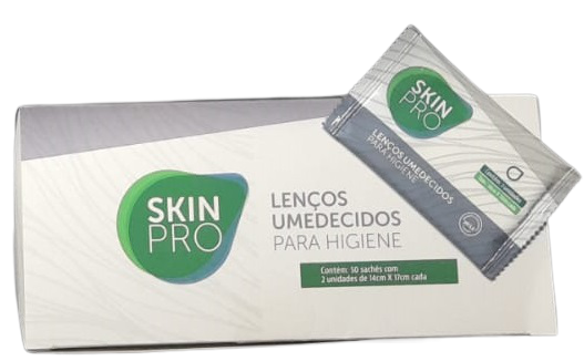 Lenços Umedecidos para higiene Skin Pro sachê 2unidades (50 sachês) Hartmann